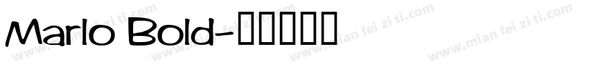 Marlo Bold字体转换